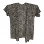 Jones New York Womens Open Front Cardigan Black White Knit Short Sleeve 1X