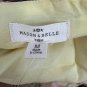 Mason & Belle Womens Floral Maxi Dress Size M Yellow Rayon Short Sleeve Back Cut