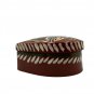 Hand-Painted Heart-Shaped Ceramic Trinket Box With Parrot Design