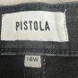 Pistola Womens Black Denim Jeans Size 16W Casual Slim Fit Cotton Blend Stretch