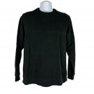 Van Heusen Mens Black Crewneck Sweatshirt L 60% Cotton 40% Polyester