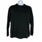 Van Heusen Mens Black Crewneck Sweatshirt L 60% Cotton 40% Polyester