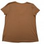 So Womens Favorite V-Neck Pocket Tee Medium Brown Short Sleeve Stretch Comfort