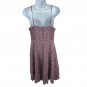 Old Navy Womens Plum Diamond Print Sleeveless Waisted Cami Dress Medium Rayon