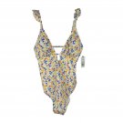 Shade & Shore Womens Floral Print One-Piece Swimsuit Ruffled Straps Size L Shade & Shore Womens Floral Print One-Piece Swimsuit Ruffled Straps Size L