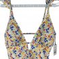 Shade & Shore Womens Floral Print One-Piece Swimsuit Ruffled Straps Size L