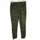 Lee Womens Slim Fit Skinny Leg Camo Pants Size 8 Sculpting Stretch Mid Rise