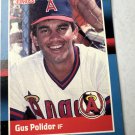1988 Donruss - Gus Polidor #356 Solid Blue Upper Right Corner