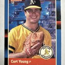 1988 Donruss - Curt Young, Curt Young #97 Solid Blue Upper Right Corner