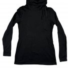 Danskin Now Womens Black Long Sleeve Pullover Turtleneck Size XS Stretchy Fit