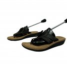 Cliffs White Mountain Womens Black Floral Sandals Size 7 Leather & Suede Upper Cliffs White Mountain Womens Black Floral Sandals Size 7 Leather & Suede Upper