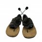 Cliffs White Mountain Womens Black Floral Sandals Size 7 Leather & Suede Upper