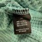 Mina Lisa Azure Waffle Knit Cuffed Lounge Robe Size Medium
