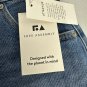 Free Assembly Womens Light Blue Belted Bermuda Jean Shorts Size 0 Cotton Blend