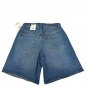 Free Assembly Womens Light Blue Belted Bermuda Jean Shorts Size 0 Cotton Blend