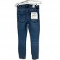 Good American Womens Good Waist Crop Skinny High Rise Ripped Jeans Size 25 Blue