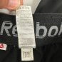 Reebok Mens Black Athletic Track Pants Size Large Elastic Waist Lightweight