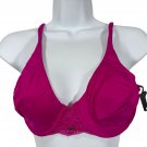 BeMe New York Womens Demi Bra Size 36C Fuchsia Lace Underwire Adjustable Straps BeMe New York Womens Demi Bra Size 36C Fuchsia Lace Underwire Adjustable Straps