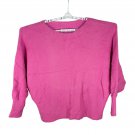 Fuchsia Long Sleeve Womens Sweater Size 3XL Relaxed Fit Lightweight