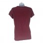 Aeropostale Womens California Graphic Tee Size M Maroon Casual Short Sleeve