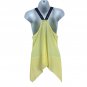 Deb Yellow Sleeveless Halter Top With Embroidered Straps Size S