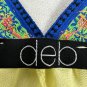 Deb Yellow Sleeveless Halter Top With Embroidered Straps Size S