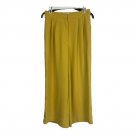 Chriselle X J.O.A. Womens Yellow Pleated Wide-Leg Pants Size S