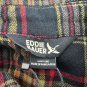 Eddie Bauer Mens Medium Flannel Shirt Night Sky Ohio Plaid