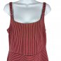 Ann Taylor Loft Striped Red & Black Sleeveless A-Line Dress Size 6