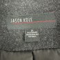 Jason Kole Womens Wool Blend Peacoat 1X Black Button Down Mid-Length Jacket
