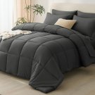 Queen Comforter Set Dark Gray 7-Piece Queen Comforter Set Dark Gray 7-Piece