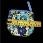 2 Vera Bradley Zip ID Case Blueberry Blooms Blue White Floral Mini Pouch Wallet