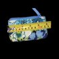2 Vera Bradley Zip ID Case Blueberry Blooms Blue White Floral Mini Pouch Wallet