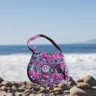 Vera Bradley small 8X8in Hannah handbag in Pink Cupcake