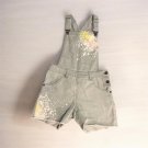 Cat & Jack Girls Denim Overall One-Piece L (10/12) Paint Splatter Pockets