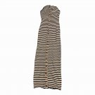 HERA Collection Black & White Striped Halter Sleeveless Button Maxi Dress S
