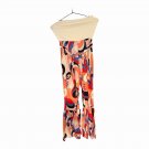 Jolie & Joy Women’s S Multicolor Abstract High Rise Flared Wide-Leg Pants