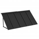 Fixed Metal Awning 56 x 24 in, Window Awning Door Canopy, Stable Triangle Steel Fixed Metal Awning 56 x 24 in, Window Awning Door Canopy, Stable Triangle Steel
