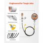 Digital Hydraulic Pressure Test Coupling Kit, 10000 PSI Pressure Gauge Manomete
