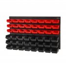 Wall Mounted Storage Bins, 48-Bin Parts Rack Organizer Garage Plastic Shop Tool Wall Mounted Storage Bins, 48-Bin Parts Rack Organizer Garage Plastic Shop Tool