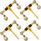 Ratchet Chain Binders, 1/4"-5/16", 2600 lbs Safe Working Load, 4 Pack Load Bind