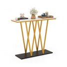 Gold Entryway Table 40 Inch Modern Console Table with Faux Marble Table and Meta Gold Entryway Table 40 Inch Modern Console Table with Faux Marble Table and Meta