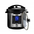 MegaChef 6 Quart Stainless Steel Electric Digital Pressure Cooker with Lid MegaChef 6 Quart Stainless Steel Electric Digital Pressure Cooker with Lid