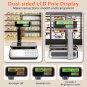 88lb Price Computing Scale with Pole Dual LCD Display Digital Commercial Food Sc