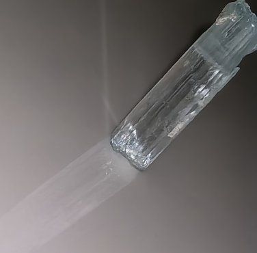 Raw Light Blue Jeremejevite Crystal (4.6ct)(Eye Clean, High Clarity (Facet Grade))