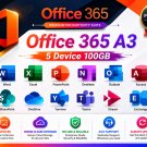 Microsoft Office 365 Productivity Suite A3 Plan – 5 Devices | 100GB Mailbox