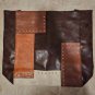 Vintage Patchwork Tote Bag, Retro Colorblock Shoulder Bag, Handbag, Eye-Catching Work Bags For Women