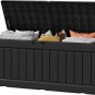 Storage Box 82 Gallon Storage Bin with Lid for Patio Furniture