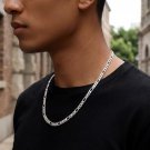 925 Sterling Silver Figaro Chain for Men, 18IN 4MM NOT DAMAGED OR BROKEN 925 Sterling Silver Figaro Chain for Men, 18IN 4MM NOT DAMAGED OR BROKEN