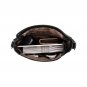 Leopard Print Women's Shoulder Bag with Black Trim